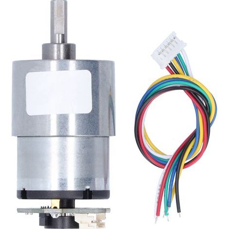 JGB37-520 Mikro-Gleichstrom-Getriebemotor mit Encoder, DC 12 V, 60 U/min (1/5)