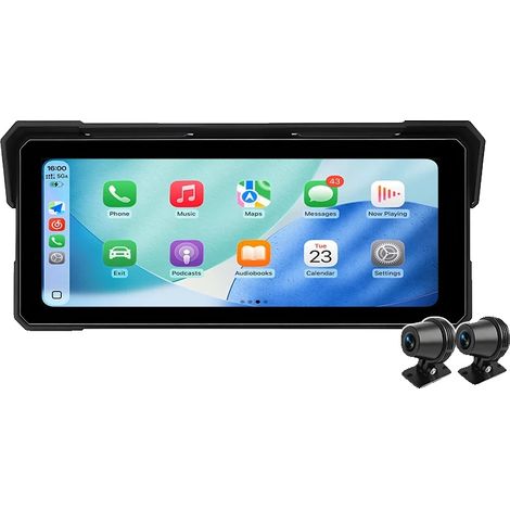 Caméra de tableau de bord, Enregistrement double 2K, Écran étanche, MT7-DVR-2K Double Lentille (1/2)