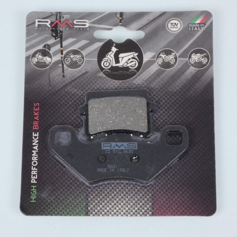 Plaquette de frein RMS pour scooter Govecs Go S 1-5 2016 à 2020