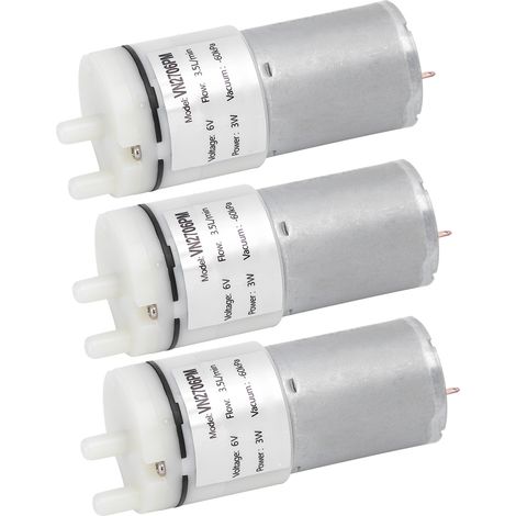 Set mit 3 Mikro-Wasserpumpen, Miniatur-Tauchmotor, Zubehör für die Aquarienbelüftung, DC6V VN2706PM (1/5)