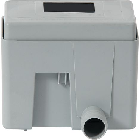 Garantia – Collecteur eau de pluie carré gris – Raccord pour gouttières carrées et rectangulaires – Sortie latérale 3/4'' – Ouverture prédécoupée