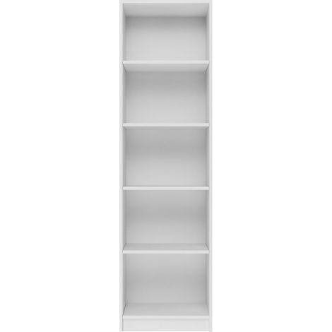 CDF Bücherregal R50  Farbe: weiß  Breite: 50 Zentimeter  Für Wohnzimmer, Büro und Arbeitszimmer  Regal für Bücher und Spielzeug  Ideal für Kinderzimmer, Teenager, Jugendzimmer (1/3)