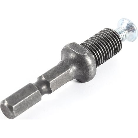 Bohrfutteradapter für elektrische Schlagbohrmaschinen, Sechskantschaft, Gewinde 3/8"-24UNF, mit Schraube (1/5)