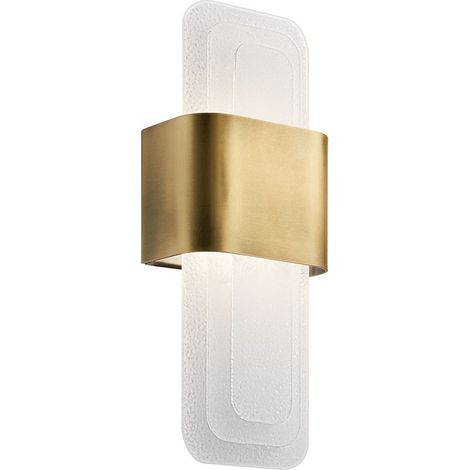 Elstead Kichler Serene Applique murale LED intégrée contemporaine en laiton naturel 3000 K (1/5)