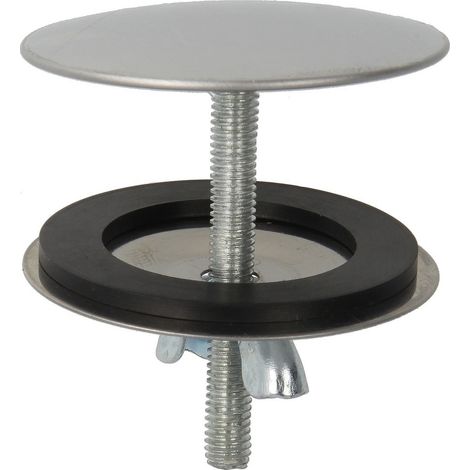Bouchon pour vasque 42 mm diamètre , Niro poli