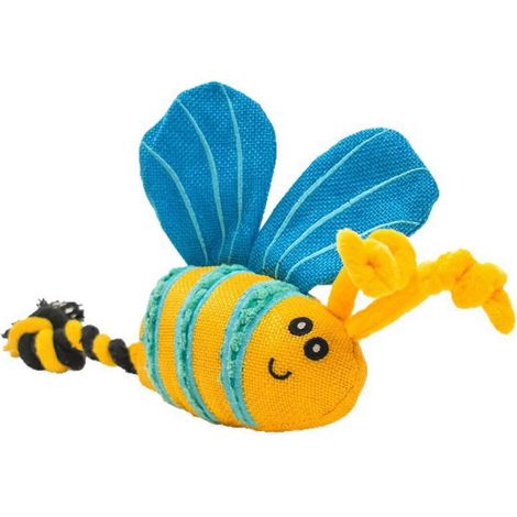 Stuffed Bee Jouet pour chien – sonore Canvas avec Rope Knot – Tug-of-War pour chiot dentition (1/5)