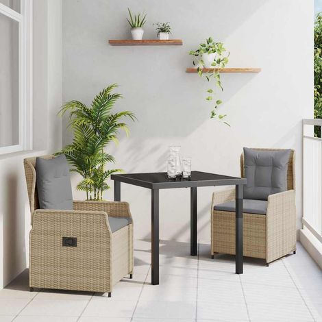 Ensemble de salle à manger pour jardin 3 pcs-Salon de jardin polyrotin 441394 (1/5)