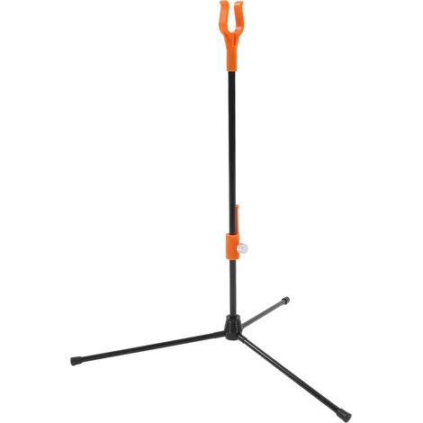 Support pour arc recourbe, tige réglable en fibre de verre, support pour arc de chasse d'extérieur ultraléger et portable, orange. (1/5)