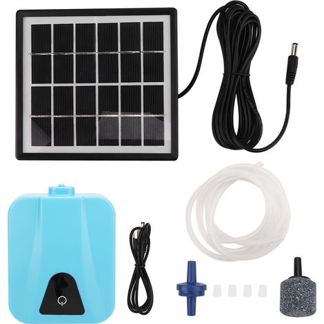 Pompe à air solaire AP003, aérateur oxygénateur double usage AC/DC pour aquarium (1/5)