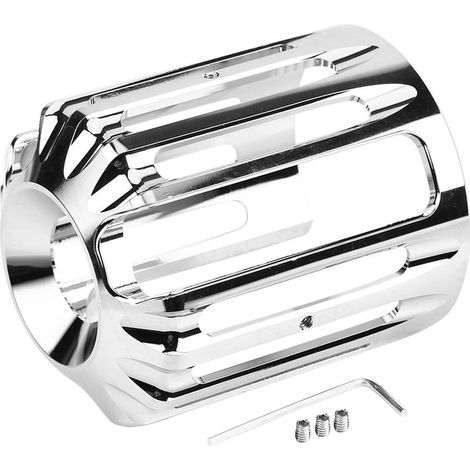Bouchon de filtre à huile moteur, couvercle chromé réutilisable pour moto (1/5)