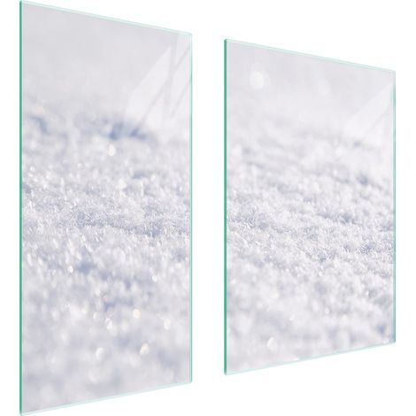 Plaque de protection en verre 75x52 blanche (1/5)
