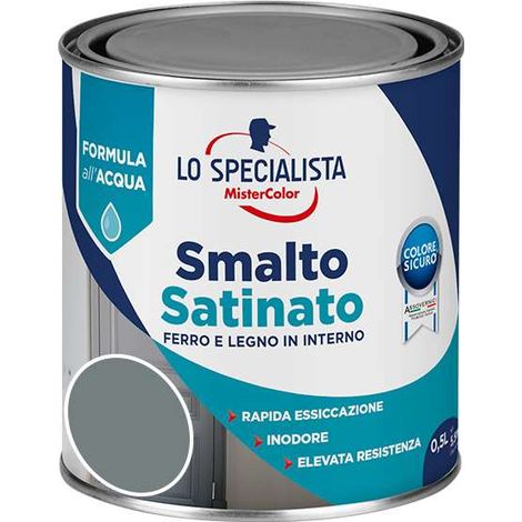 Lo Specialista Smalto Satin. Acqua Grigio Perla 0,500 l