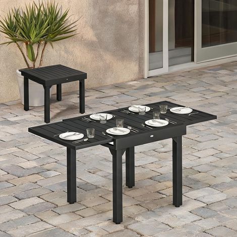 Table de jardin réglable de 4 à 6 cm 160 x 80 x 75 cm (1/5)