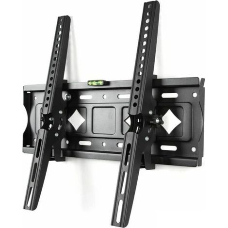 Support TV mural universel fixe slim - pour TV 26" à 65" (66 à 165cm) Inclinable - 60kg Max - 400x400mm (1/3)