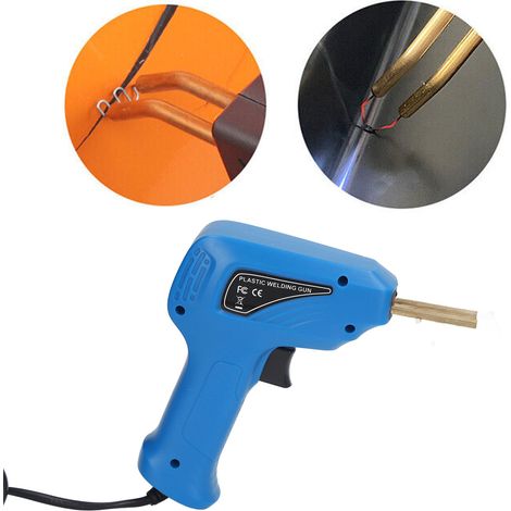 Pistolet de soudage plastique pour réparation de pare-chocs, norme européenne 200V-240V, bleu. (1/5)