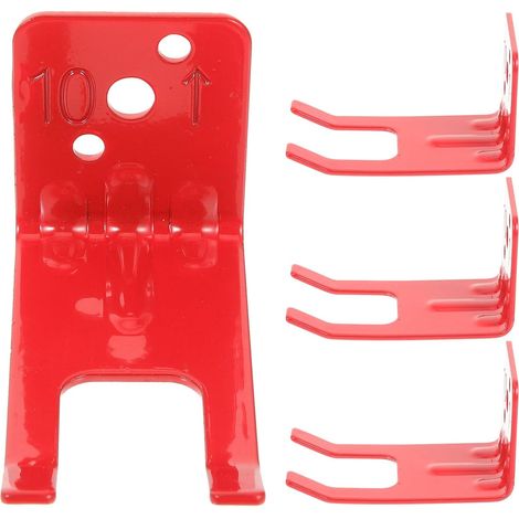 TEHAUX Support pour Extintor de Incendios Tipo L Hierro Rojo, Kit (1/5)