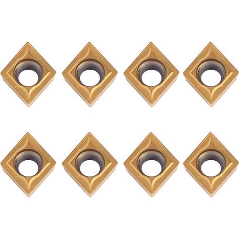 CCMT09t304 Plaquette Carbure CCMT32.5 Lot de 10 Fraises en Métal dur CNC pour Outil de Tour (1/4)