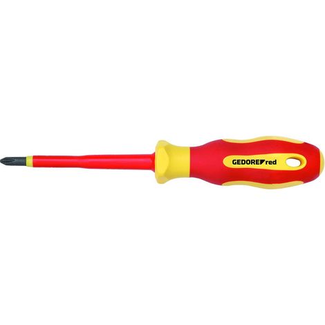 Gedore red VDE Tournevis cruciforme PZ2, isolé 1000 V, longueur 210 mm, acier, R39300219 (1/5)