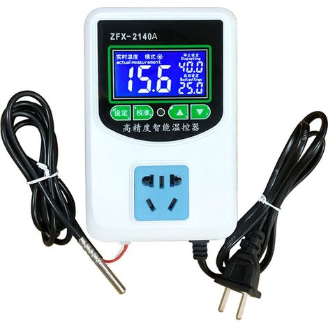 ZFX-W2140A Hochpräziser intelligenter digitaler Temperaturregler mit NTC-Sensor für Heizung und Kühlung