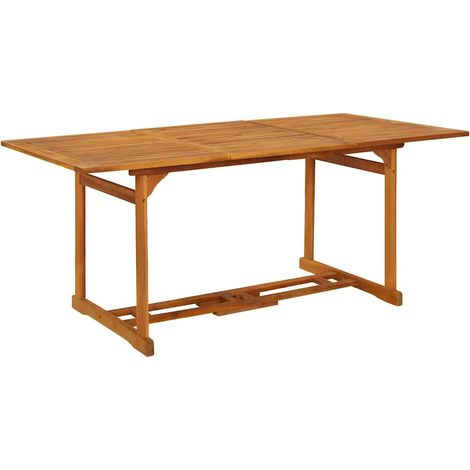 Garten-Esstisch 180x90x75 cm Massivholz Akazie vidaXL (1/5)