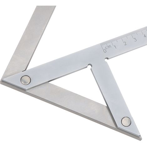 Hochpräziser Zentrierwinkelmesser, Winkellineal, Winkelmesser, Zentrierlehre, 150 x 130 mm (1/5)