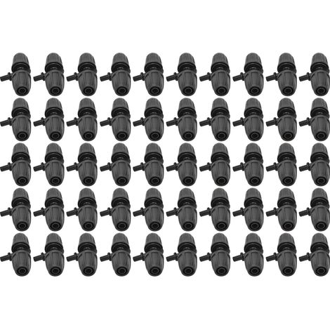 50 raccords en T de 8/12 mm pour tuyaux d'irrigation goutte à goutte de jardin (1/5)