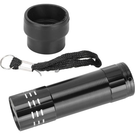 Testeur de bougies à œufs, 9 lampes, lumière froide sûre avec lanière pour poulets, oies, grues, cailles, canards, noir (1/5)