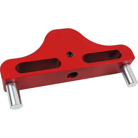 95-mm-Mittelmarkierung, Linienmarkierer, Zentrierlehre, Aluminiumlegierung, Markierwerkzeug für die Holzbearbeitung, rot (1/2)