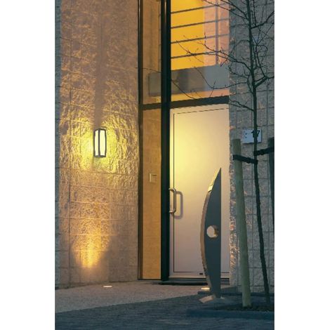 [NEUWERTIG] B-Ware Slv Außenwandleuchte Wandlampe Meridian Led Energiesparlampe E27 Silber Grau