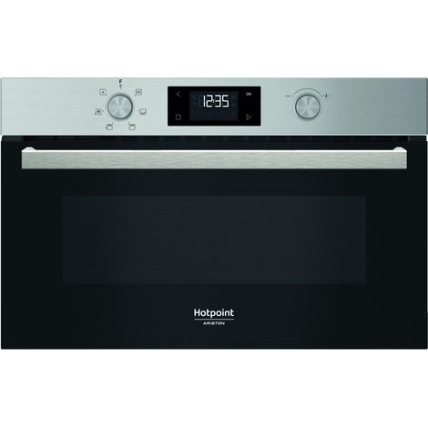 Hotpoint Ariston Microonde da incasso HAD K52CU X. Posizionamento dell'apparecchio: Da incasso, Tipo di prodotto: Microonde con grill, Capacità interna: 31 L, Potenza Microonde: 1000 W, Display inc...