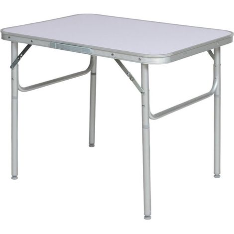 Tavolino Pieghevole con Struttura in Alluminio 75x55x60 Ideale per Campeggio (1/5)