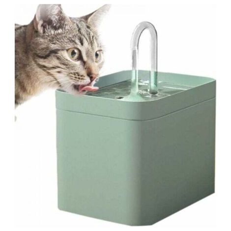 Fontaine À Eau pour Chat, Ultra Silencieuse 1.5 L Fontaine A Eau Chat sans Fil, Chat Fontaine d'eau pour Animaux De Compagnie avec Filtre pour Chats Oiseaux Chiens