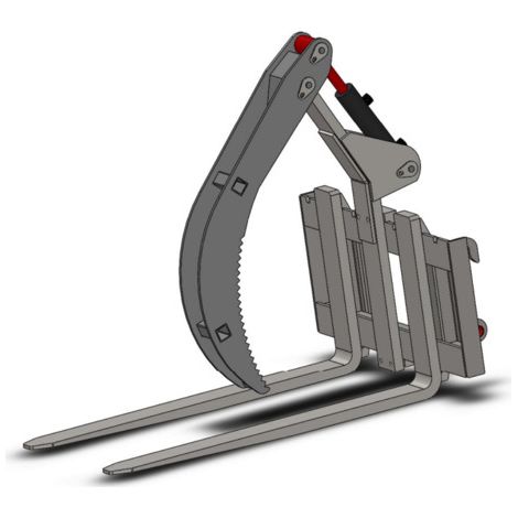 Fourches à palettes avec pince hydraulique - 1290 mm - Pour mini-chargeuses MLDZ MW Tools MLDZAC5 (1/3)