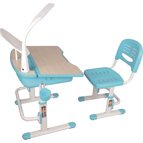 Bureau enfant Comfortline 301 avec plateau inclinable - bleu (1/5)