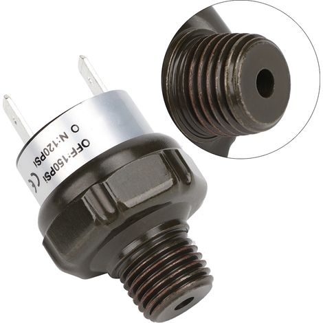 Interrupteur de compresseur d'air automatique pour voiture, pressostat NPT1/4 120-150 PSI (1/5)