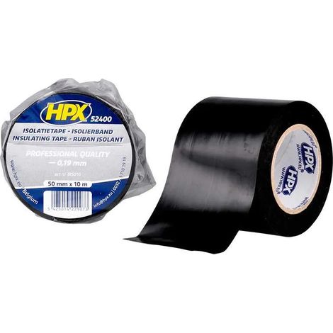Cinta aislante de PVC TAPE 52400, negra, 50mm x 10m