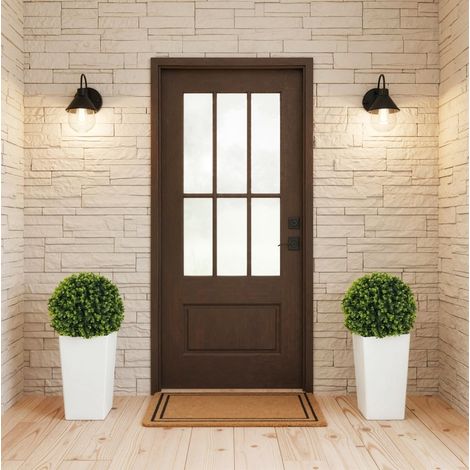 Set di 2 piante artificiali Ø32 x 65 cm verdi con protezione UV e 330 foglie (1/5)