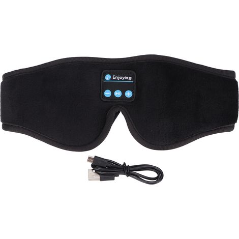 Masque de sommeil Bluetooth stéréo sans fil, écouteurs pour dormir, adapté aux dormeurs latéraux, insomnie, méditation, voyage (1/5)