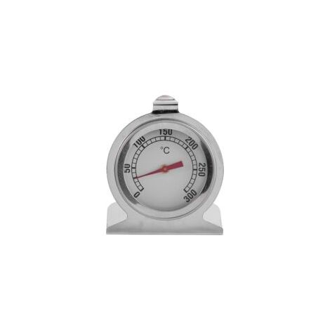 Backofenthermometer 0–300 °C, Edelstahl-Backofenthermometer für Elektro-/Gasöfen, Grillthermometer mit großer Skala und Sofortanzeige, Frittier- und Smoker-Überwachung – Crezuo