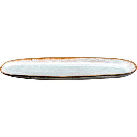 Shadow Aqua - Plat ovale grand modèle 35.5 x 14 cm (x2) (1/3)