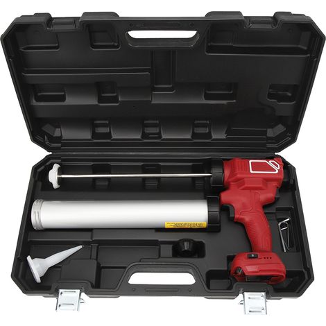 Pistolet à calfeutrer sans fil 6 vitesses 800 N, alimenté par batterie 18 V, pistolet à colle électrique pour réparations domestiques et bricolage (1/5)