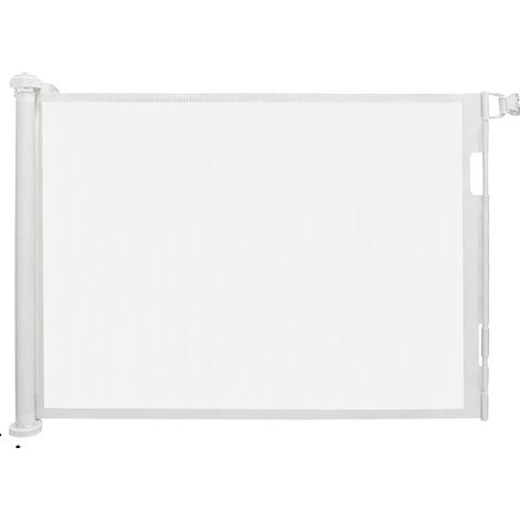 Barrera de seguridad, diseño retráctil, manejo con una sola mano, 180 cm, blanca. (1/2)