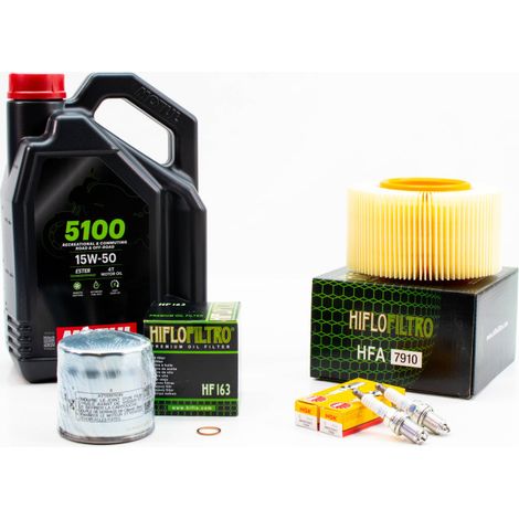 Kit Révision Filtres Bougies pour BMW R 1150 RT ABS de 2000 à 2006 - MOTUL 5100 15W50 4L