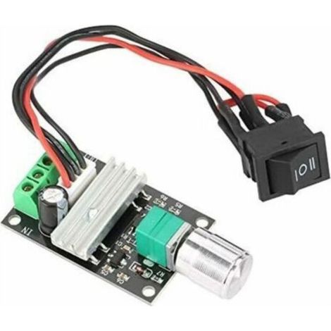 Variateur De Vitesse - Contrôleur Moteur Cc 6V 12V 24V 3A Pwm - Pour Moteur À Balais - 1 Pièce (1/4)