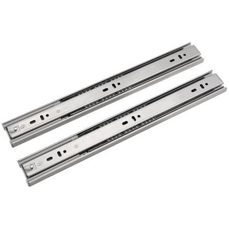 Coulisse pour tiroir, Acier inoxydable trois sections 12 pouces/30 cm (1/4)