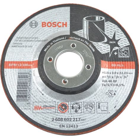 BOSCH 2.608.602.217 Metal disc 115mm x 3mm x 22.23mm