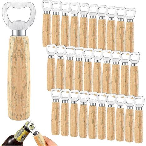Coffret cadeau de 30 tire-bouchons en bois et acier inoxydable, avec gravure.-AquaForge (1/5)