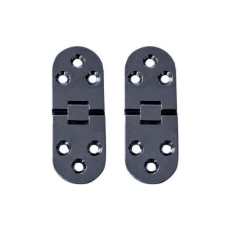2Pcs Folding Table Hinges Flat Cabinet Door Folding Hinges Zinc Alloy Cupboard Door Hinge,Round Edge Furniture Door Hinges with Screws,for Table,Furniture Office (1/5)