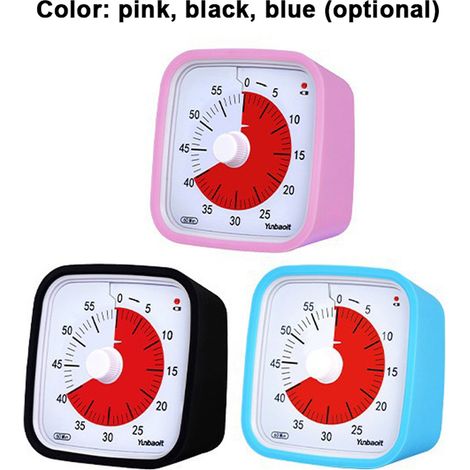 Gestore del tempo umanizzato per studenti, dispositivo di gestione dell'apprendimento, timer visivo manuale, sveglia, anticaduta in cucina. (1/5)