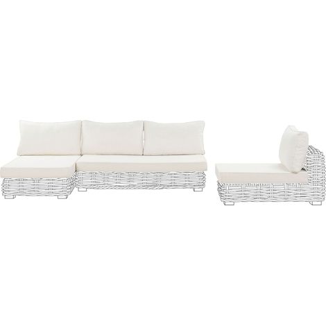 Outdoor Cushion Cover Set VARALLO Off-White
